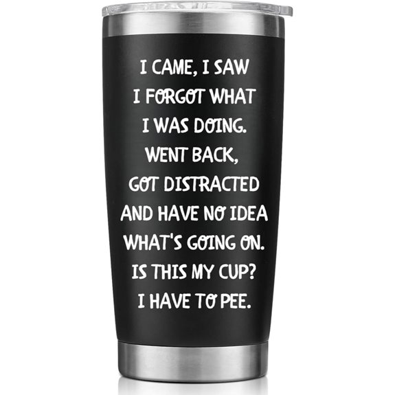Funny White Elephant Stainless Steel Tumbler Gift