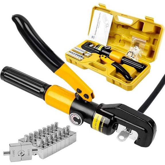 YUZES Hydraulic Crimping Tool 10 Tons with Dies
