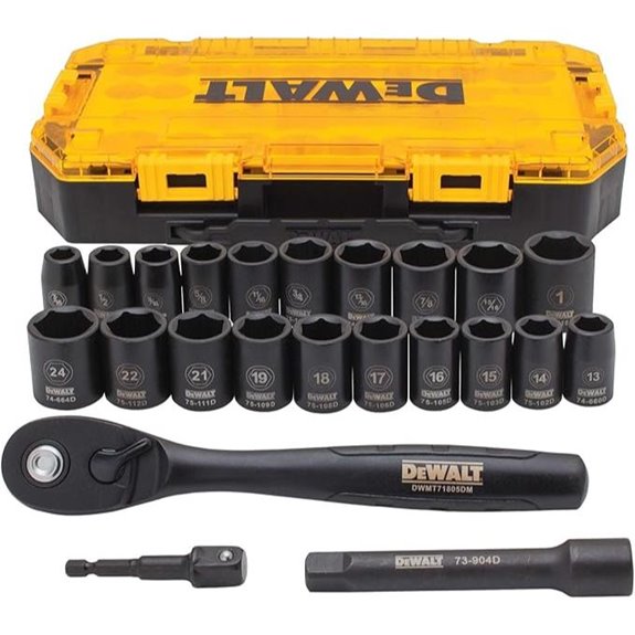 DEWALT 23-Piece Impact Socket Set with Ratchet