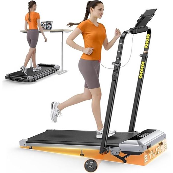 incline walking pad treadmill