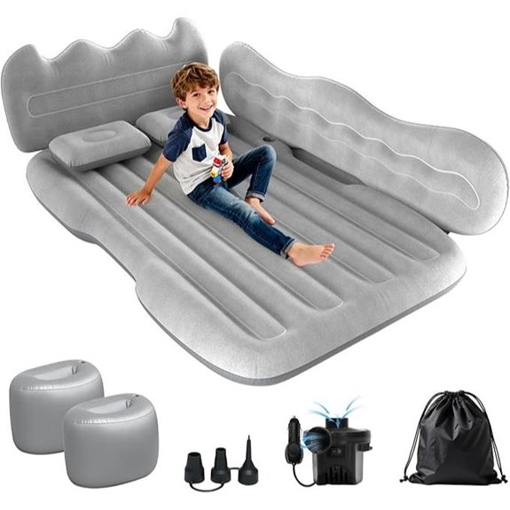 Inflatable Car Mattress for Back Seat with Pillows