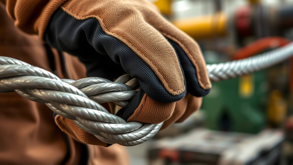 inspect store wear gloves