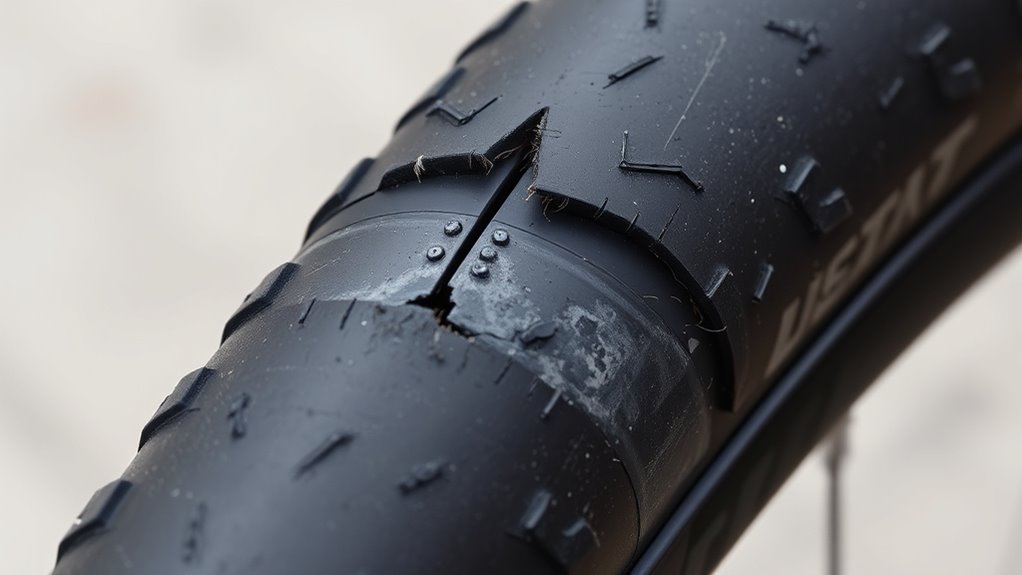 inspect tire for damage