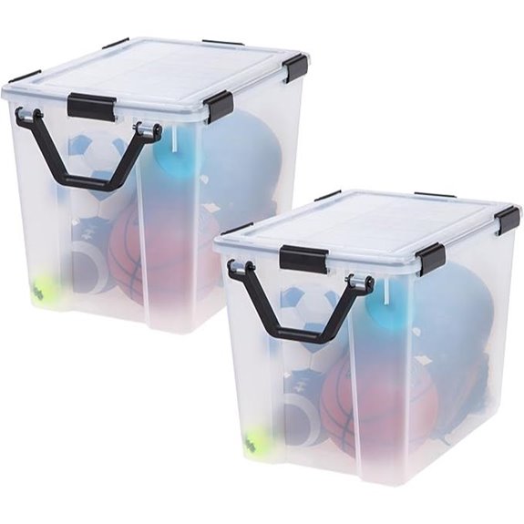 IRIS WeatherPro 103 Qt Storage Bins (2 Pack)