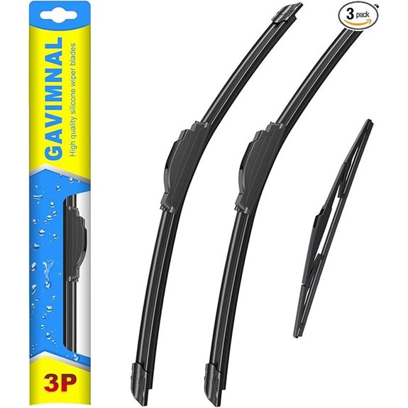 Gavimnal 3-Pack Silicone Wiper Blades for Jeep Cherokee