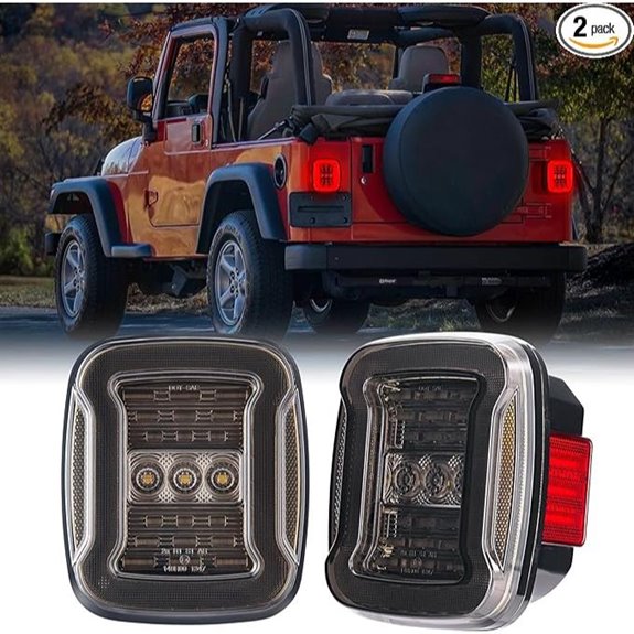 LED Taillights for Jeep Wrangler TJ YJ (1987-2006)