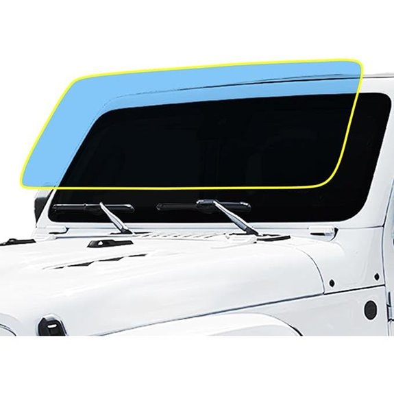 BOGAR TECH Windshield Protection Film for Jeep Wranglers