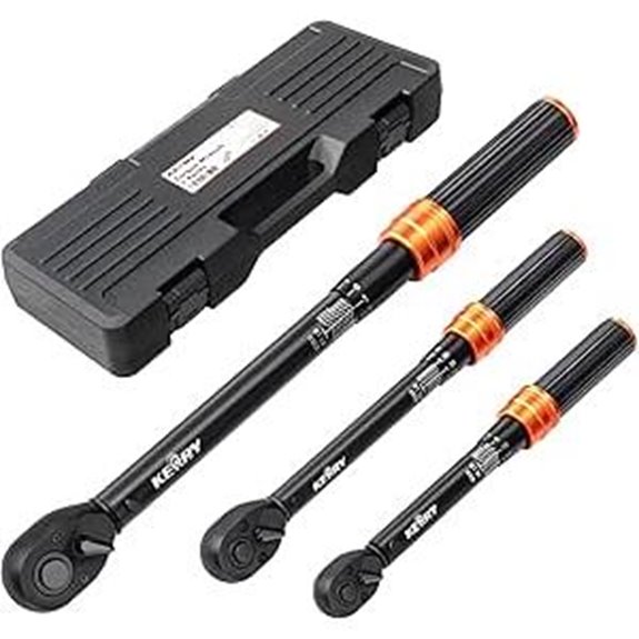 Kerry 3-Piece Torque Wrench Set with Dual Scales