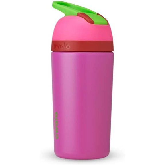 kids flip straw bottle