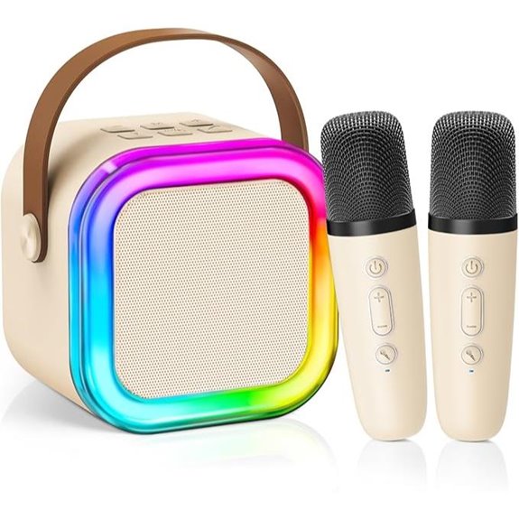 Mini Karaoke Machine for Kids with Microphones