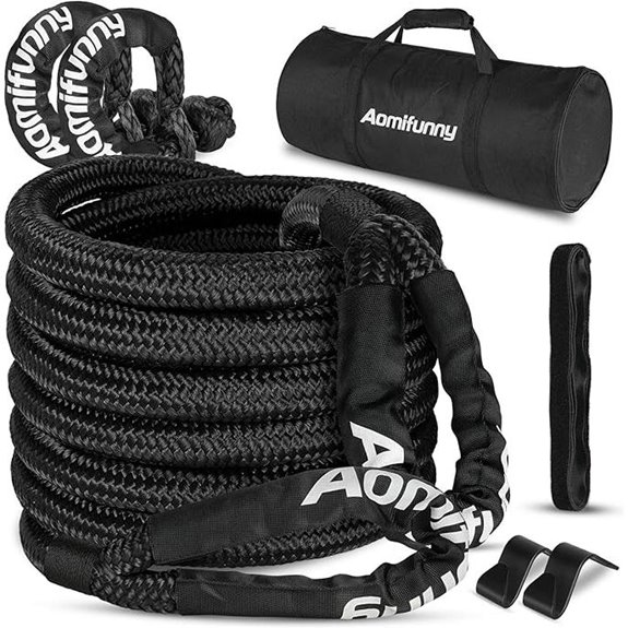 Kinetic Recovery Tow Rope Kit with Shackles