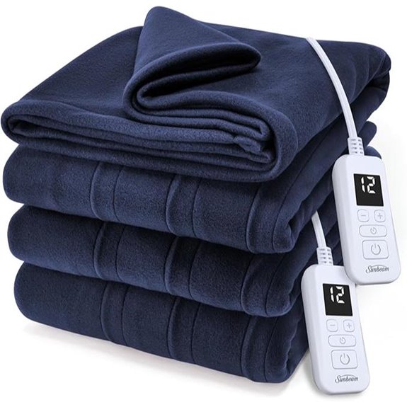 king size fleece heated blanket