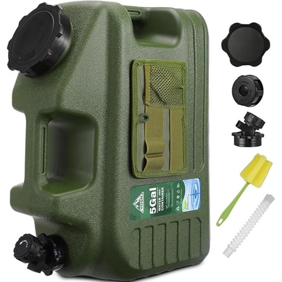 5-Gallon BPA-Free Camping Water Jug with Spigot