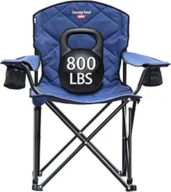 Sunnyfeel XXL Oversized Camping Chair with Cup Holder