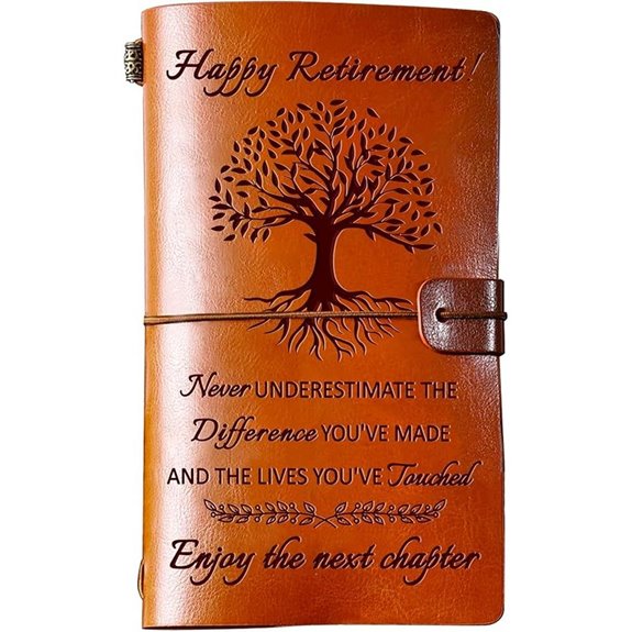 Retirement Leather Travel Journal for Women and Men