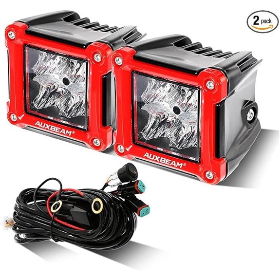 Auxbeam FA Series 3 Flood Beam LED Pods (Pair)