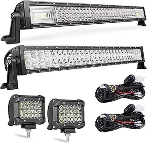 LED Light Bar Kit with LED Pods and Wiring