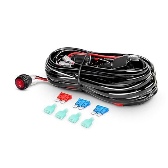 Nilight 10009W LED Light Bar Wiring Harness Kit