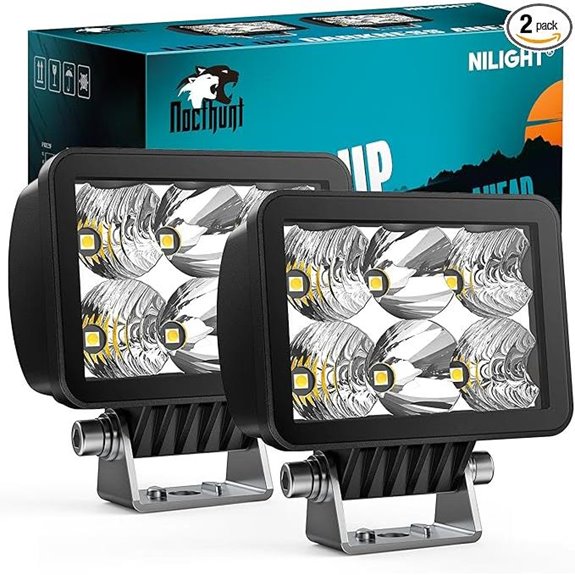 Nilight 3.3 LED Pod Lights 2 Pack Offroad Work Lights