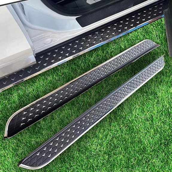 Lexus RX Running Boards Aluminum Side Steps (Black)