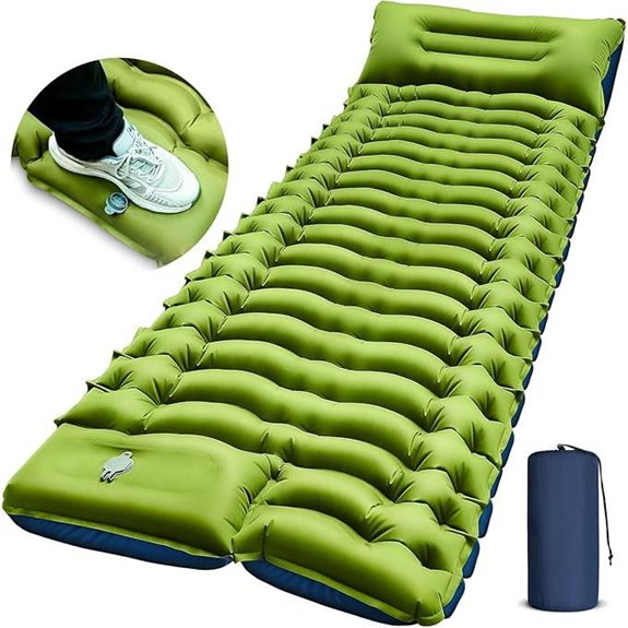 Ultralight Camping Sleeping Pad with Pillow and Pump