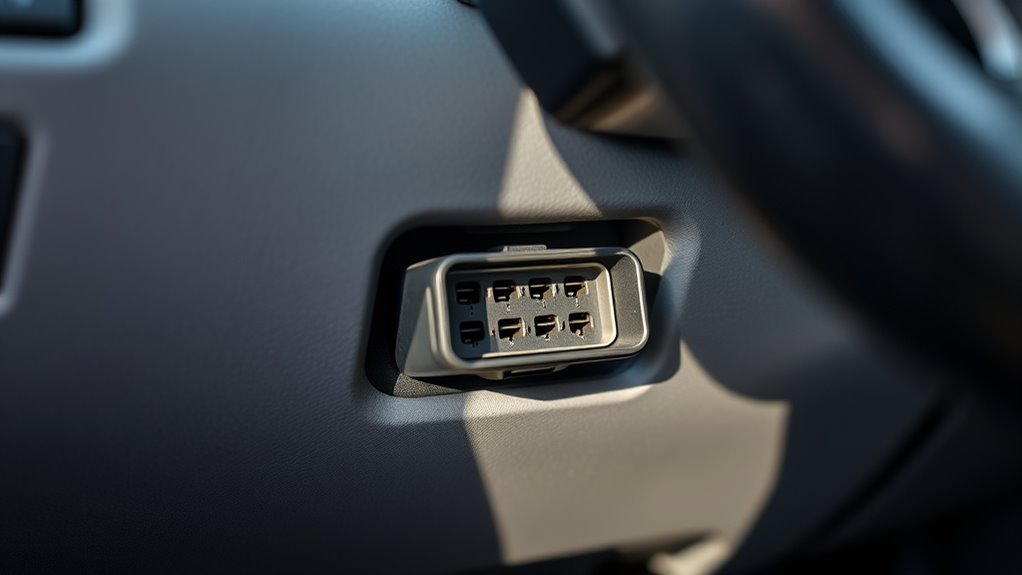 locating vehicle diagnostic port