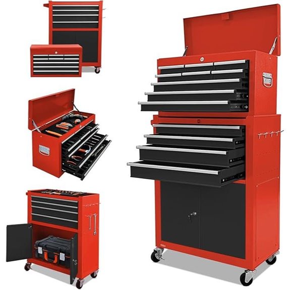 13-Drawer Rolling Tool Chest with Lock