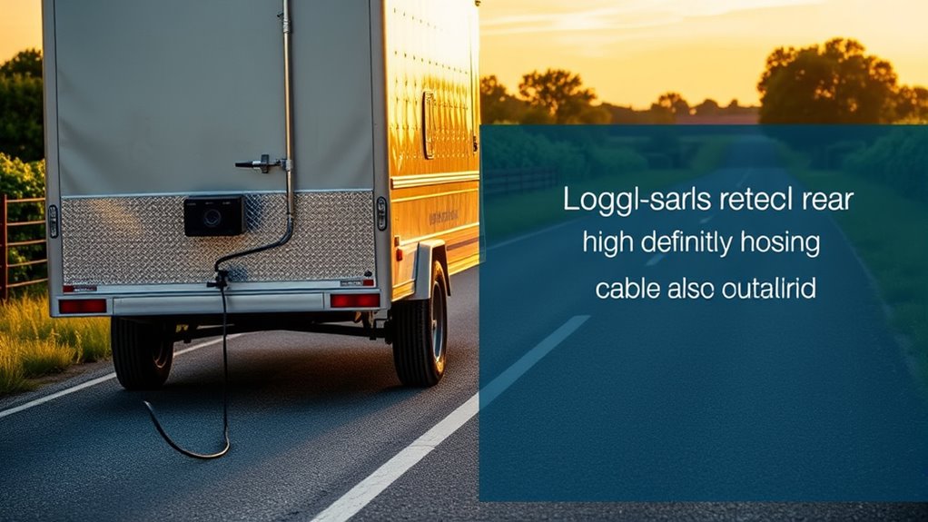 long cable trailer camera