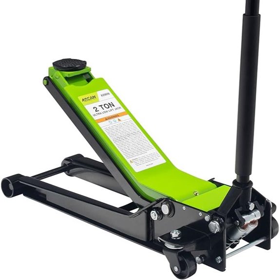 ARCAN 2-Ton Low Profile Floor Jack with Extended Reach