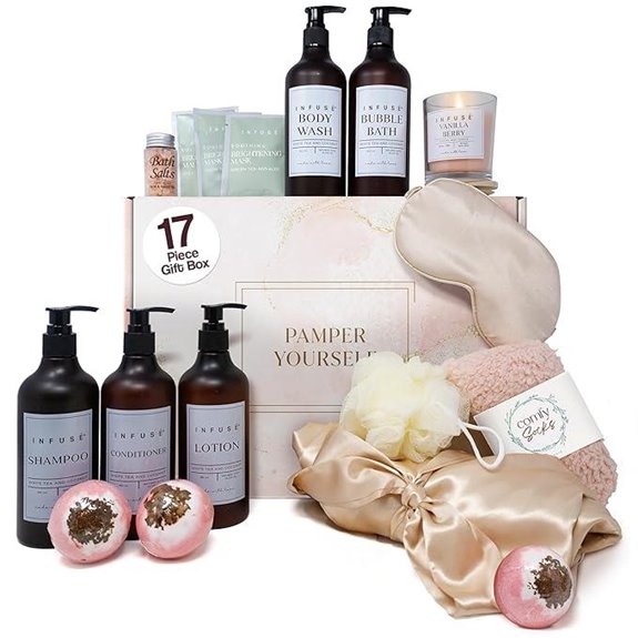 Luxury Bath Gift Set with Robe and Self-Care Products