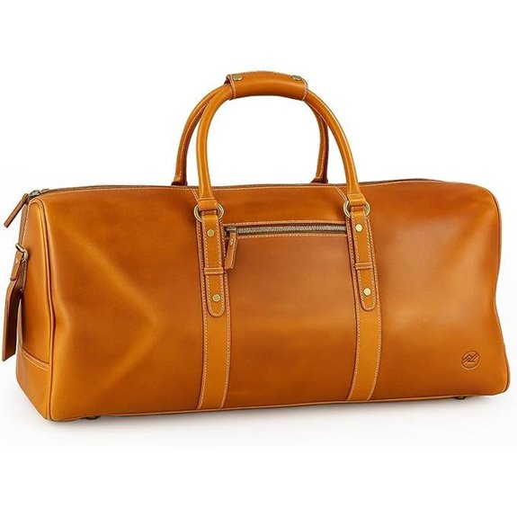 luxury leather travel bag
