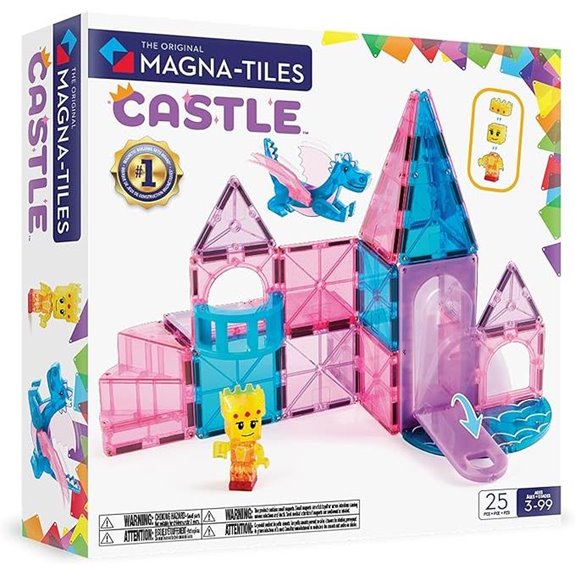 Magna-Tiles Castle 25-Piece Magnetic Construction Set