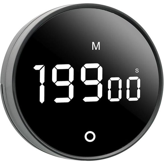 Digital Magnetic Kitchen Timer with LED Display
