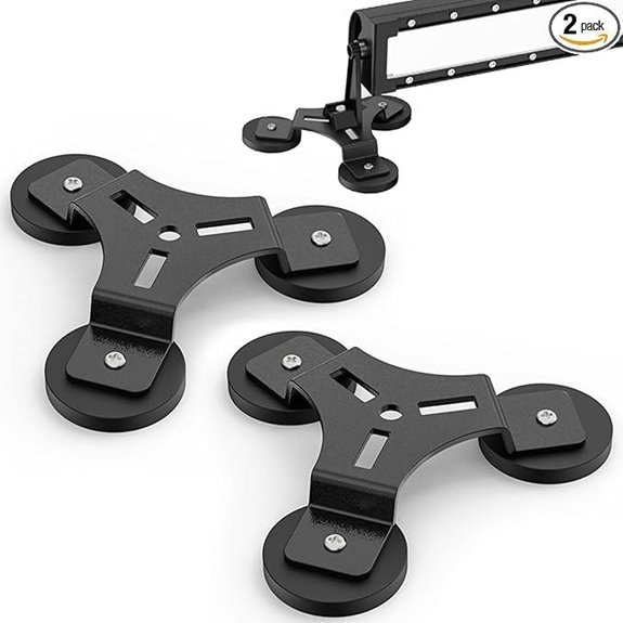 Magnetic Light Bar Mounts (2 Pack) for Off-Road Lights