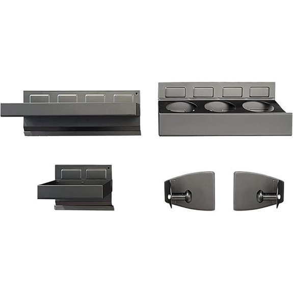 C&T Magnetic Toolbox Shelf and Tray Set