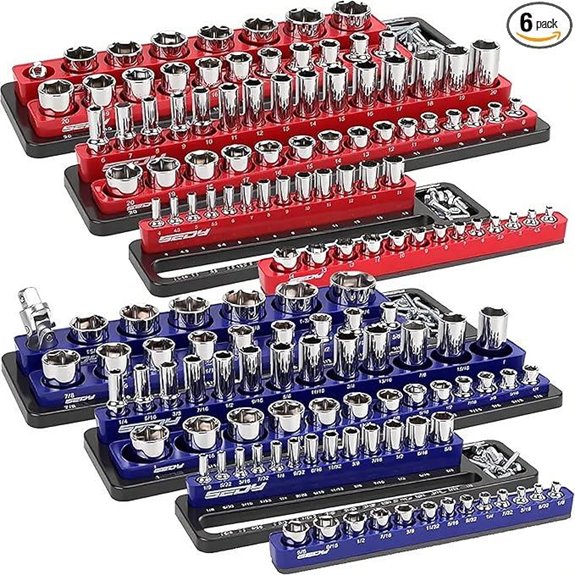 Magnetic Socket Organizer Set for Toolbox Storage