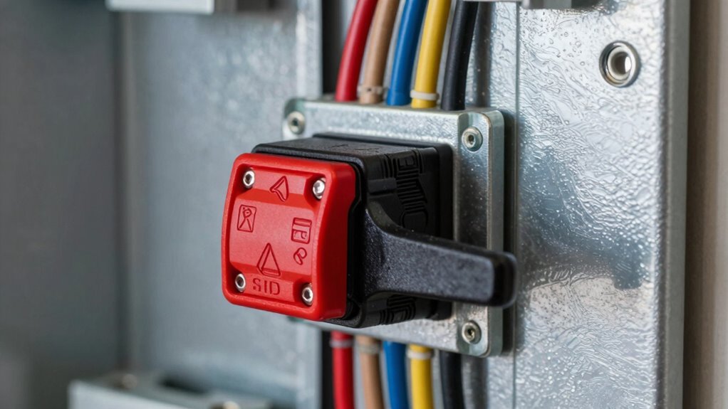 manual switch prevents accidental disconnection