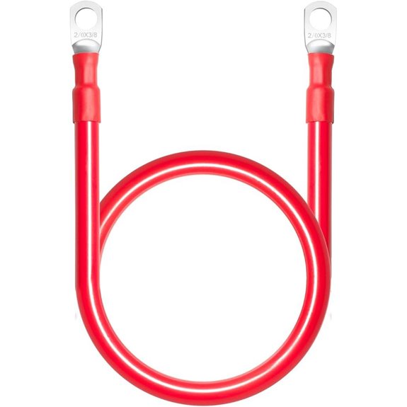 MILAPEAK 2/0 AWG Marine Battery Cable Set