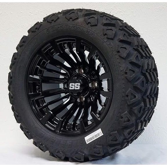 Matador Gloss Black Wheels & All-Terrain Tires Set