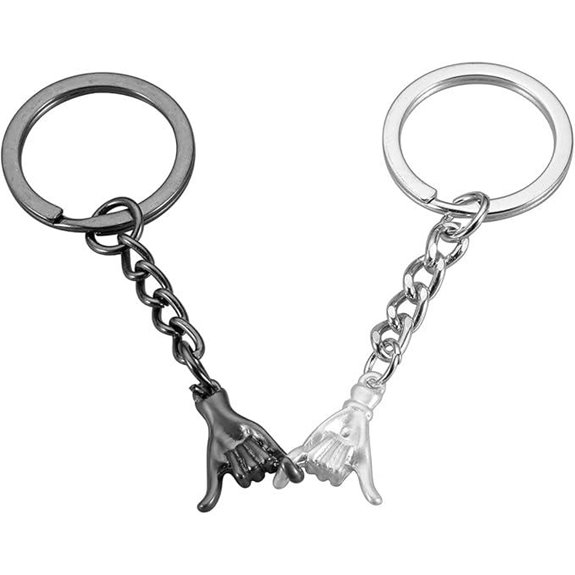 Matching Couple Keychains for Anniversary & Holidays