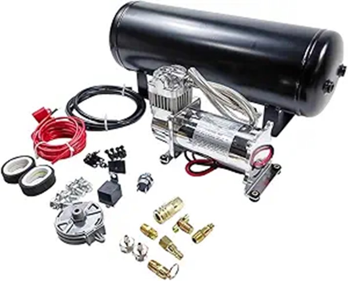 Medium Duty 12V Air Compressor & Horn Tank Kit