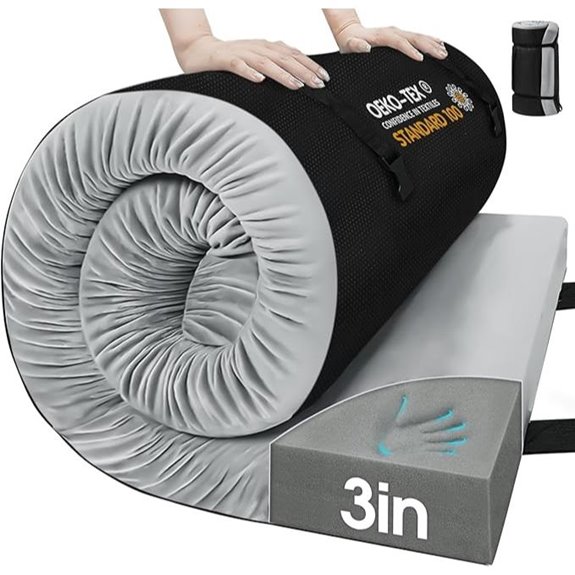 CYMULA Memory Foam Camping Mattress Pad