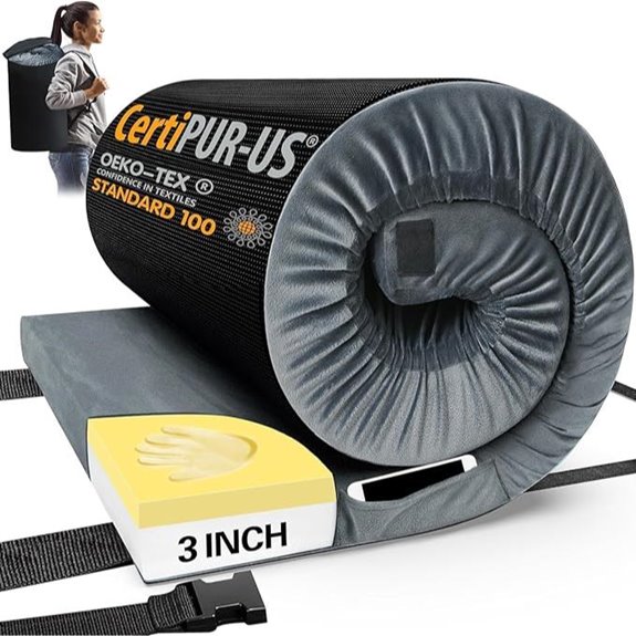 CYMULA Memory Foam Camping Mattress with Travel Bag