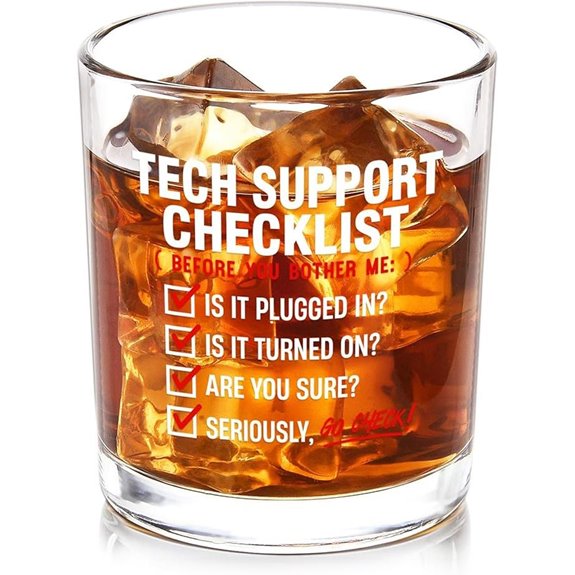 Futtumy Tech Gifts for Men Whiskey Glass