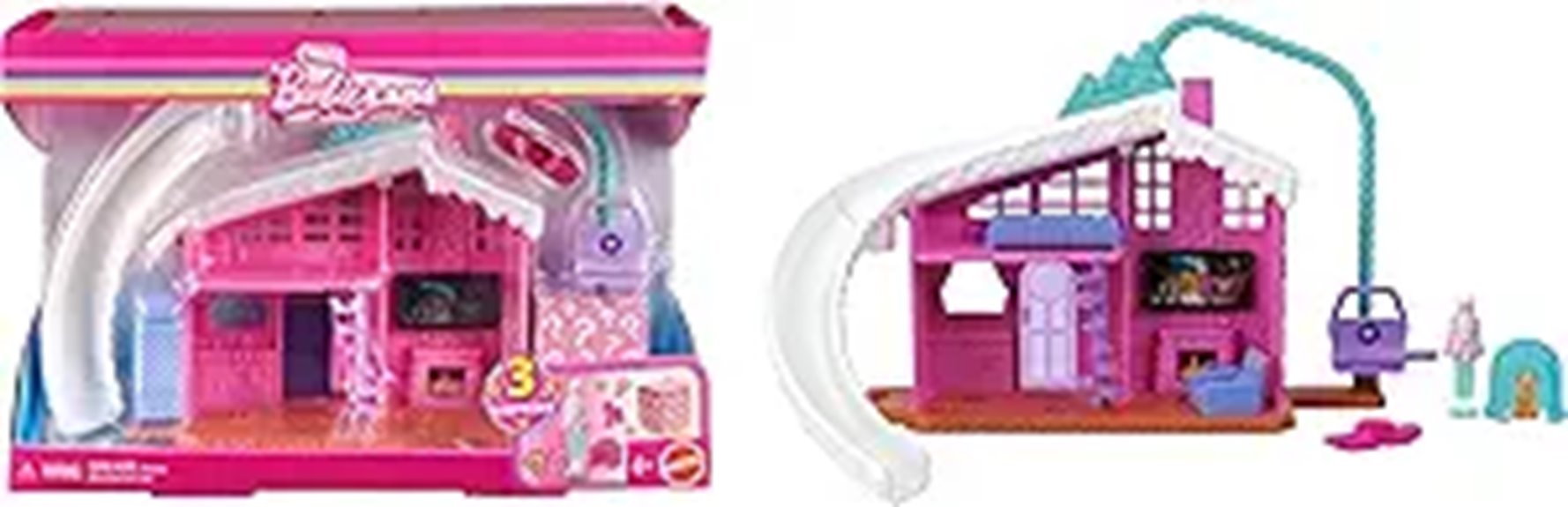 Barbie Mini Doll House Set with Accessories