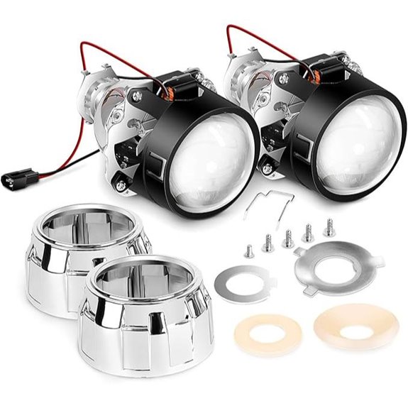 Nilight 10041P 2.5 Mini Projector Lens for H1 Bulb