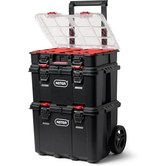 Keter Stack-n-Roll Modular Garage Tool Organizer