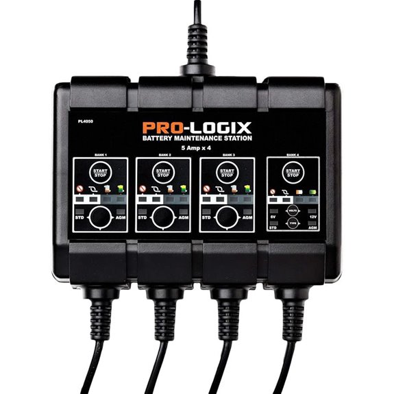 Clore PL4050 Pro-Logix 4-Bank Battery Charger