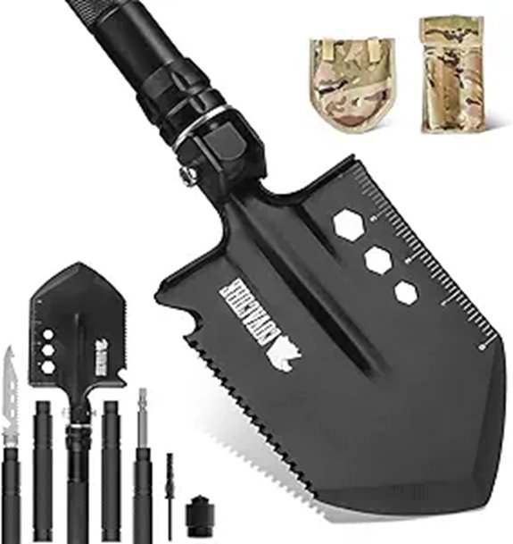 COVACURE Multi-Purpose Camping and Survival Shovel