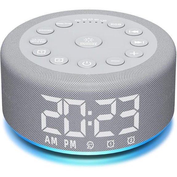 Sound Machine Night Light Alarm Clock with Sounds
